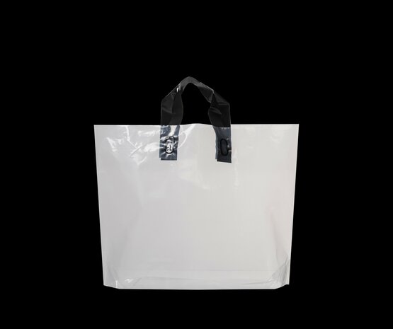 Stevige Herbruikbare Tas met Handhengsel  50cm x 40cm  100 stuks kleur Transparant