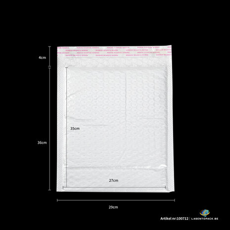 20x Luchtkussen enveloppen hoogglans Wit 29cm x 36cm + 4cm