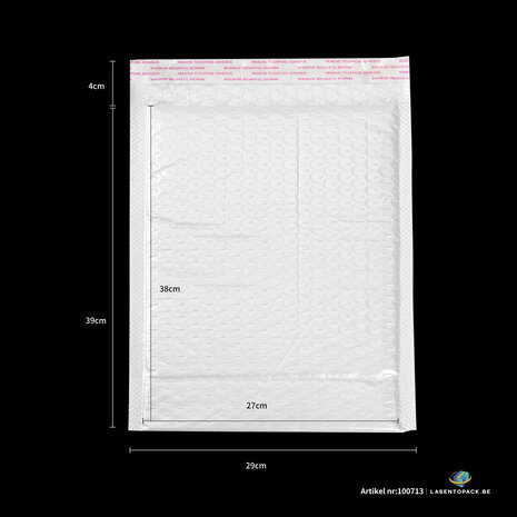 20x Luchtkussen enveloppen hoogglans Wit 29cm x 39cm + 4cm