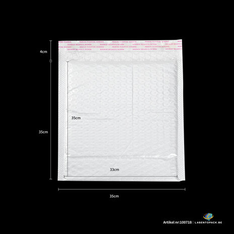 20x Luchtkussen enveloppen hoogglans Wit 35cm x 35cm + 4cm