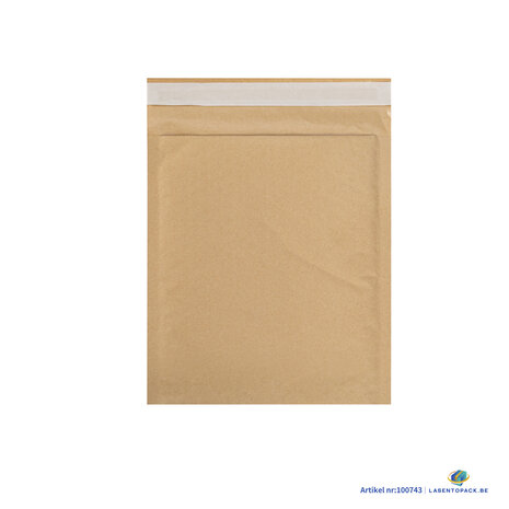20x Bruine luchtkussen enveloppen 16cm x 22cm + 4cm 