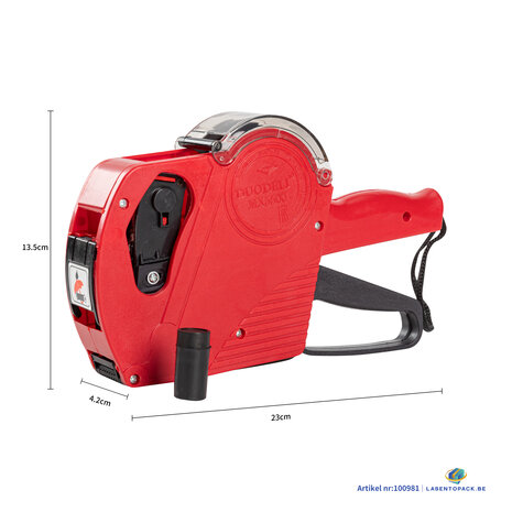 Prijstang MX5500 8 posities Kleur Rood