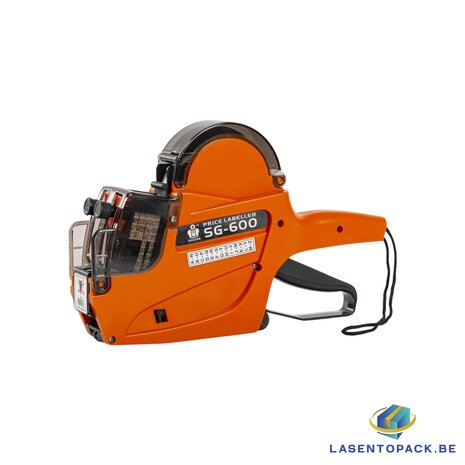 Prijstang SG-600 2 rijen met datum kleur oranje