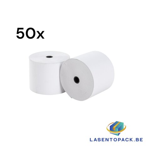 50x Kassarol Thermisch 57-70-12 (50 rollen/doos) 48 GRAMS BPA FREE! 63 meter op een rol 