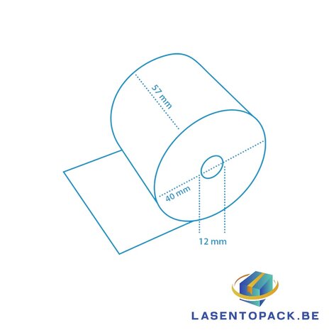 50x Bancontact rollen - Pinrollen 57x40x12 - 18 meter per rol - BPA FREE!