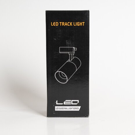 LED Railverlichting - Track Spot - 24W - Rond - Natuurlijk Wit 6000K - Wit - Aluminium