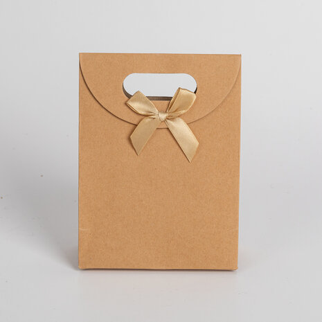 12x Luxe draagtas met uitgesneden handvat Wit 31.5cm x 23cm x 11cm 