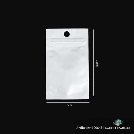 100x Reparatie Zakjes - Premium Gripzakjes (8cm x 13cm) &ndash; Zelfsluitende Sealbag Ziplock Zakjes
