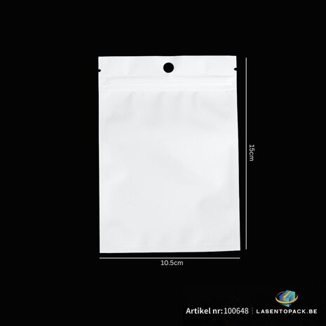 100x Reparatie Zakjes - Premium Gripzakjes (10,5cm x 15cm) &ndash; Zelfsluitende Sealbag Ziplock Zakjes