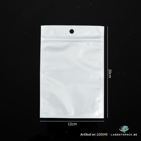 100x Reparatie Zakjes - Premium Gripzakjes (12cm x 20cm) &ndash; Zelfsluitende Sealbag Ziplock Zakjes