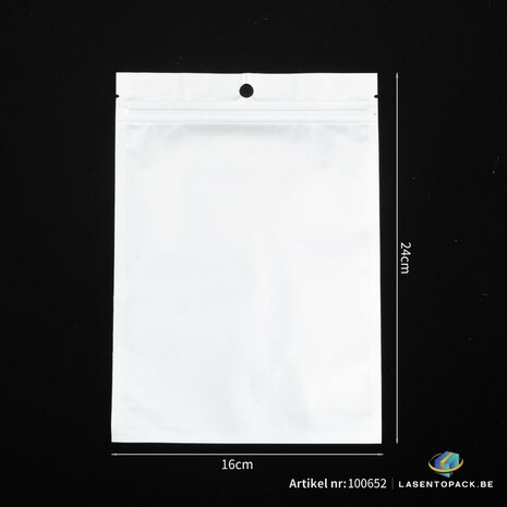 100x Reparatie Zakjes - Premium Gripzakjes (16cm x 24cm) &ndash; Zelfsluitende Sealbag Ziplock Zakjes