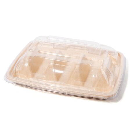 300x Deksel voor Taco Tray (Lid for Taco Tray) &ndash; Geschikt voor 3 tacos &ndash; PET