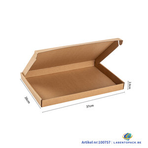 Brievenbusdoos MAX  37x26x2.8 cm Bruin