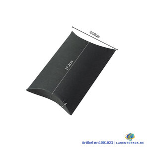 Kussendoos Zwart karton 15x9x3.5 cm - per 12 stuks