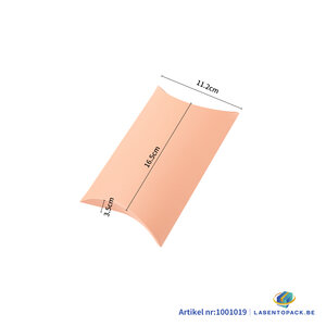 Kussendoos Pink  23x12x3.5 cm - per 12 stuks