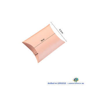 Kussendoos Pink  25x15x3.5 cm - per 12 stuks
