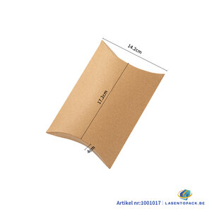 Kussendoos Kraft karton 15x9x3.5 cm - per 12 stuks