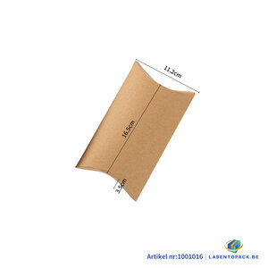 Kussendoos Kraft karton 23x12x3.5 cm - per 12 stuks