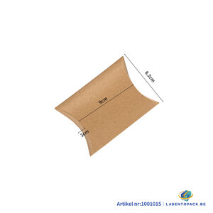 Kussendoos Kraft karton 25x15x3.5 cm - per 12 stuks