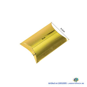 Kussendoos Goud 25x15x3.5 cm - per 12 stuks