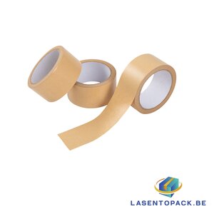 6x Papier Verpakkingstape Bruin 48mmx 20m. 