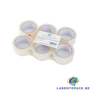 No Noise Verpakkingstape - PP Plakband - 48mm x 60m Verpakt per 6 rollen.