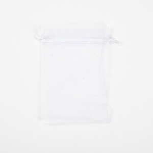 50x Organza Zakjes 70mm x 90mm Kleur Wit