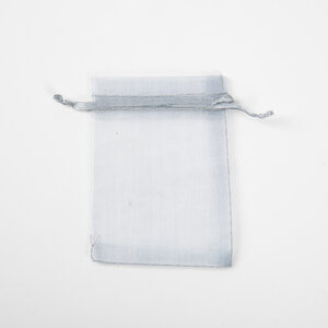 50x Organza Zakjes 70mm x 90mm Kleur Grijs