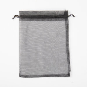 50x Organza Zakjes 70mm x 90mm Kleur Zwart