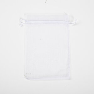50x Organza Zakjes 90mm x 120mm Kleur Wit