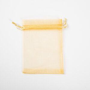 50x Organza Zakjes 90mm x 120mm Kleur Goud