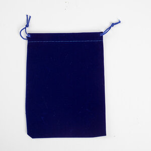 50x Velours / Fluweel Zakjes 70mm x 90mm Kleur Dark Blue