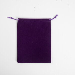 50x Velours / Fluweel Zakjes 150mm x 200mm Paars