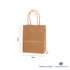 12x Papieren tas gedraaid handvat - 12cm x 15cm x 6cm Bruin _