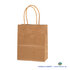 12x Papieren tas gedraaid handvat - 12cm x 15cm x 6cm Bruin _