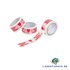 6x Verpakkingstape Breekbaar / Fragile / Zerbrechlich 50mm x 66m Wit._