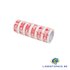 6x Verpakkingstape Breekbaar / Fragile / Zerbrechlich 50mm x 66m Wit._